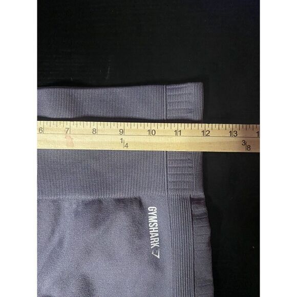 Gymshark womans seamless sheer knit leggings high waist size Small Purple - Picture 8 of 9